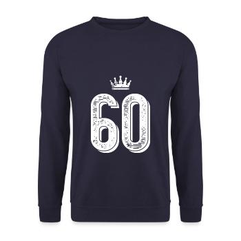 60 krone - Unisex Pullover - Navy - Vorne - Alina (178cm) & Michal (187cm)