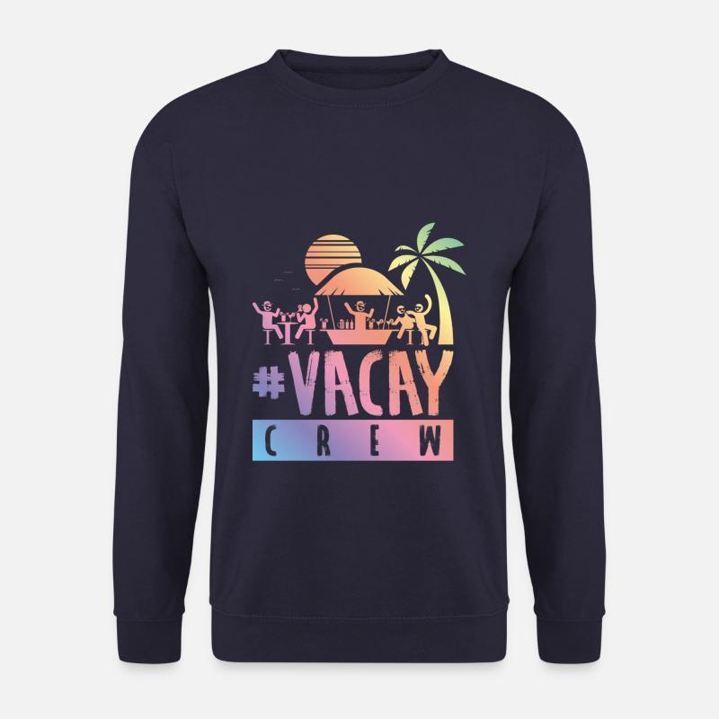 vacay urlaub crew bunt - Unisex Pullover - Navy