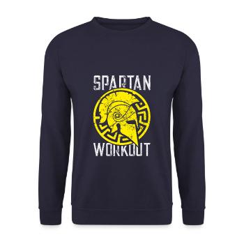 entraînement spartiate - Sweat-shirt Unisexe - marine - Devant - Alina (178cm) & Michal (187cm)