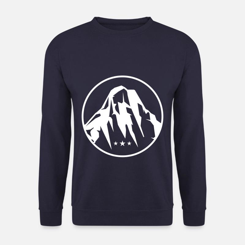 mountains mountains icon circle - Unisex Sweatshirt - navy