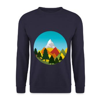 Autumn - Unisex Sweatshirt - navy - Front - Alina (178cm) & Michal (187cm)