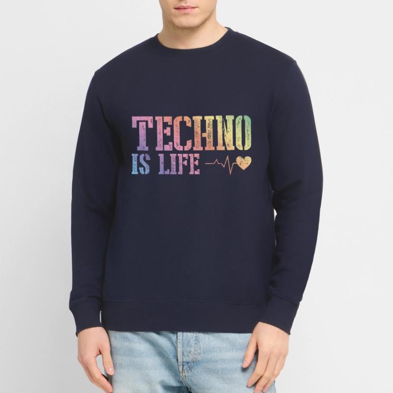 techno is alive Unisex Sweatshirt