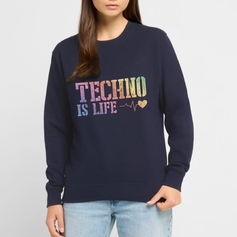 techno is alive Unisex Sweatshirt