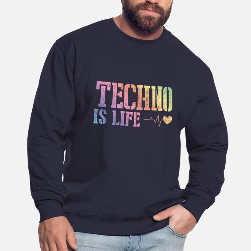techno is alive Unisex Sweatshirt