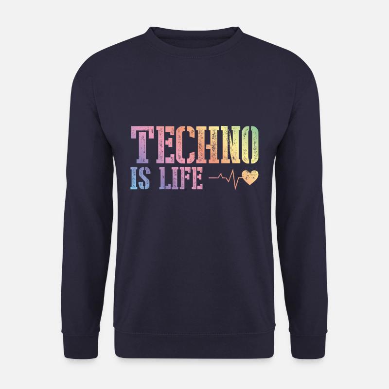 techno is alive - Unisex Sweatshirt - navy