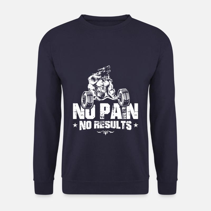wolf pain results workout - Unisex Sweatshirt - navy