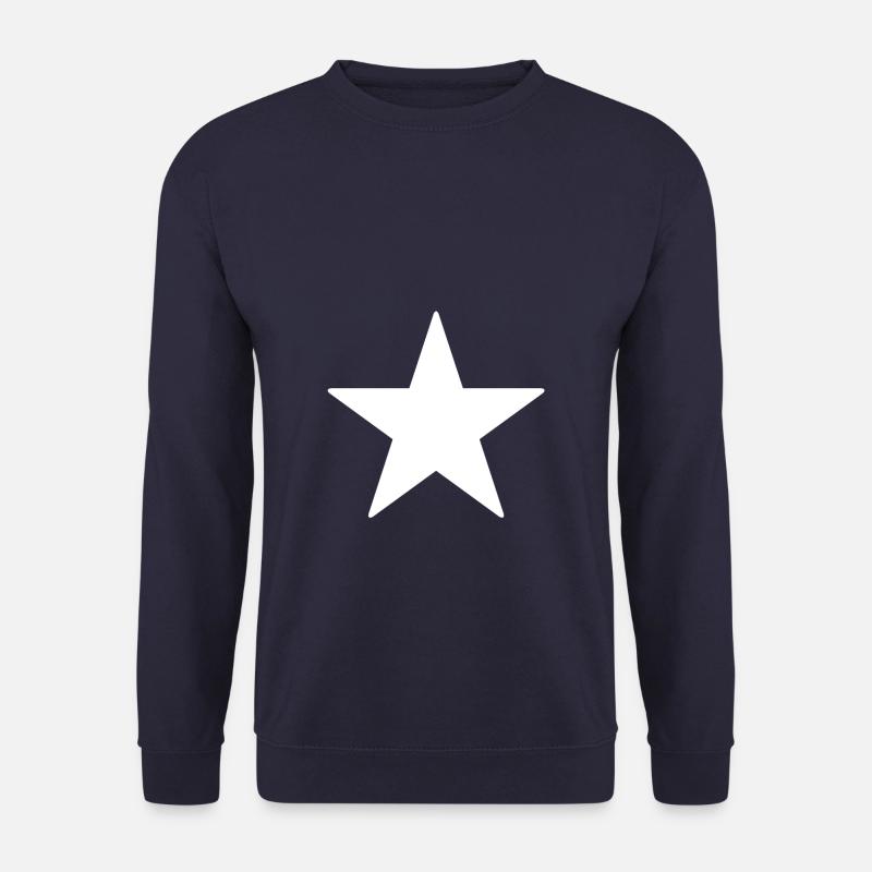 Star White - Unisex Pullover - Navy