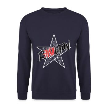 Amour de la révolution - Sweat-shirt Unisexe - marine - Devant - Alina (178cm) & Michal (187cm)
