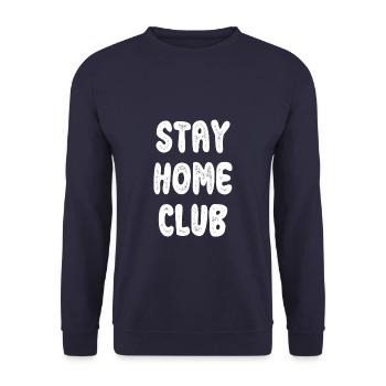 Rester à la maison club - Sweat-shirt Unisexe - marine - Devant - Alina (178cm) & Michal (187cm)