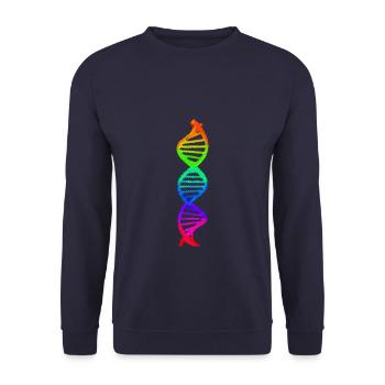 DNA - Unisex Pullover - Navy - Vorne - Alina (178cm) & Michal (187cm)
