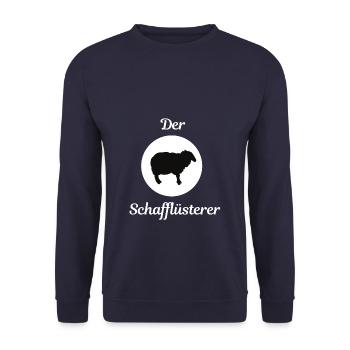 Schafe Flüsterer Landwirt Bauer Geschenk - Unisex Pullover - Navy - Vorne - Alina (178cm) & Michal (187cm)