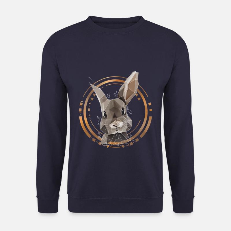 Cool Low Poly Design | Geometrico, triangolo - Felpa unisex - navy