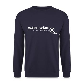 Est-ce que la chaîne de vélo dirait motard faisant du football à vélo? - Sweat-shirt Unisexe - marine - Devant - Alina (178cm) & Michal (187cm)