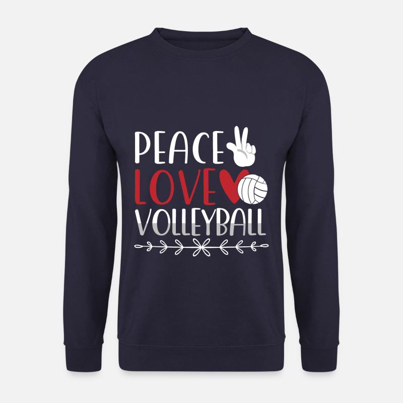 Peace Love Volleyball - Unisex Pullover - Navy