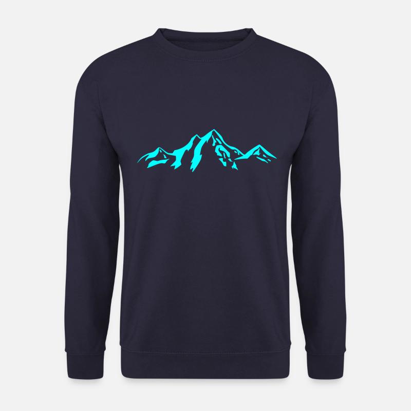 Mountain scenery / Mountains blue - Unisex Sweatshirt - navy