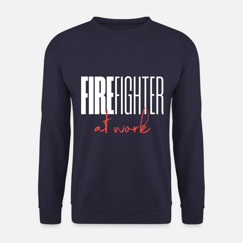 Firefighter at work - Unisex Pullover - Navy
