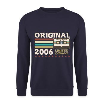 18e anniversaire Original août 2006 Cassette 2006 - Sweat-shirt Unisexe - marine - Devant - Alina (178cm) & Michal (187cm)