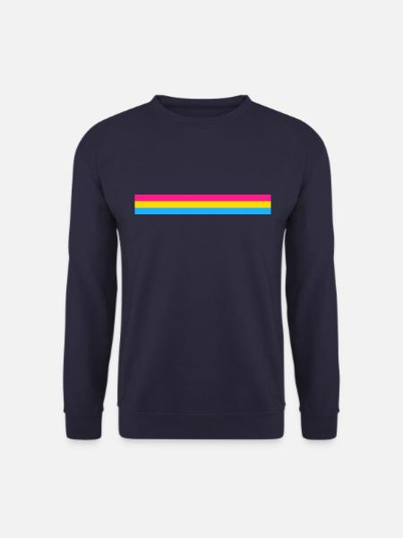 Pansexual flag as a stripe - Unisex Sweatshirt - navy