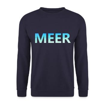 sea - Unisex Sweatshirt - navy - Front - Alina (178cm) & Michal (187cm)
