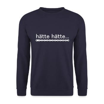 aurait pu ... chaîne de vélo - Sweat-shirt Unisexe - marine - Devant - Alina (178cm) & Michal (187cm)