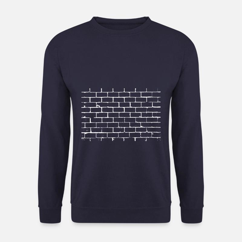 Wall white - Unisex Sweatshirt - navy