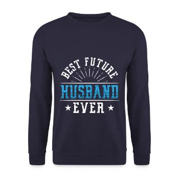 Best Future Husband - Unisex Pullover - Navy - Vorne - Alina (178cm) & Michal (187cm)