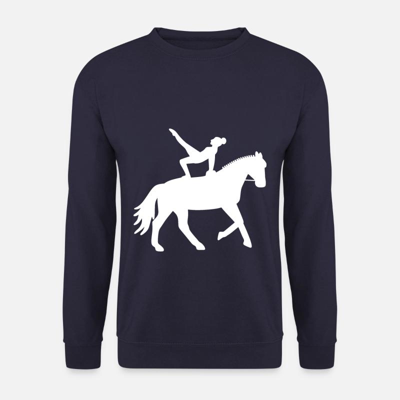 Voltigierer auf Pferd - Geschenk Voltigieren - Unisex Pullover - Navy
