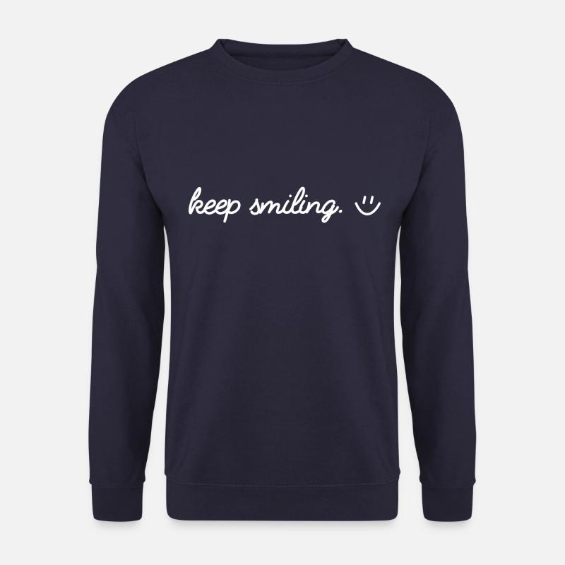 Keep smiling - Unisex Pullover - Navy
