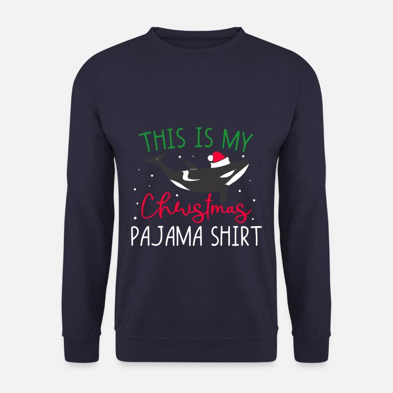 Whale My Christmas Pajama - Unisex Pullover - Navy