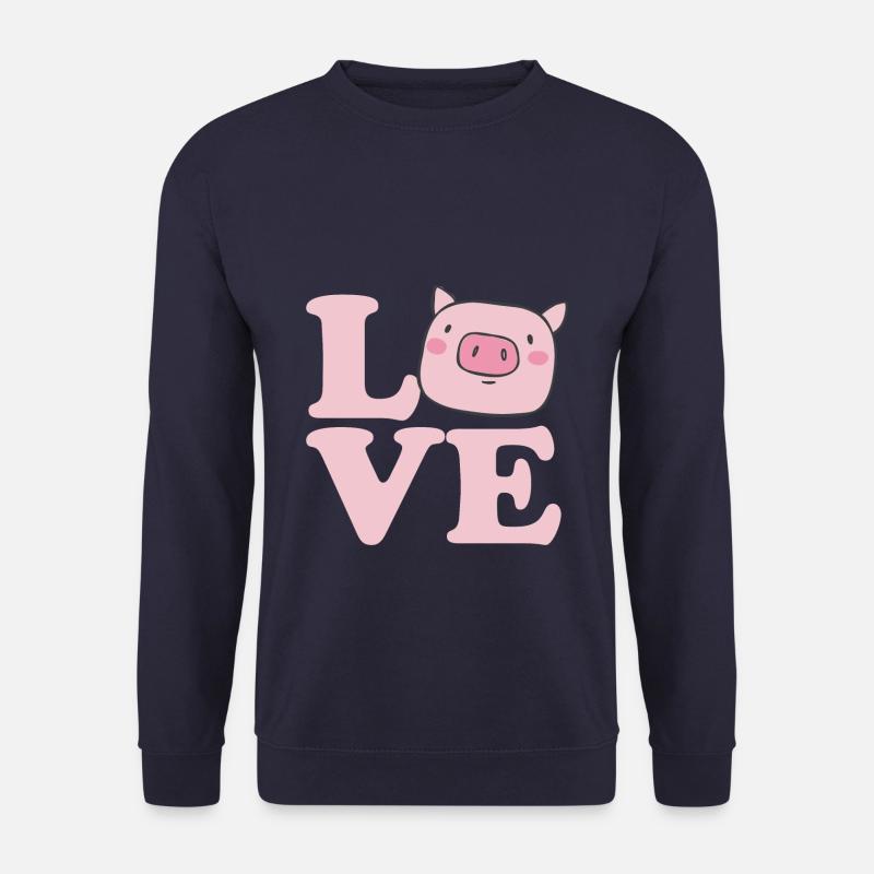 Ich liebe Schweine - Unisex Pullover - Navy