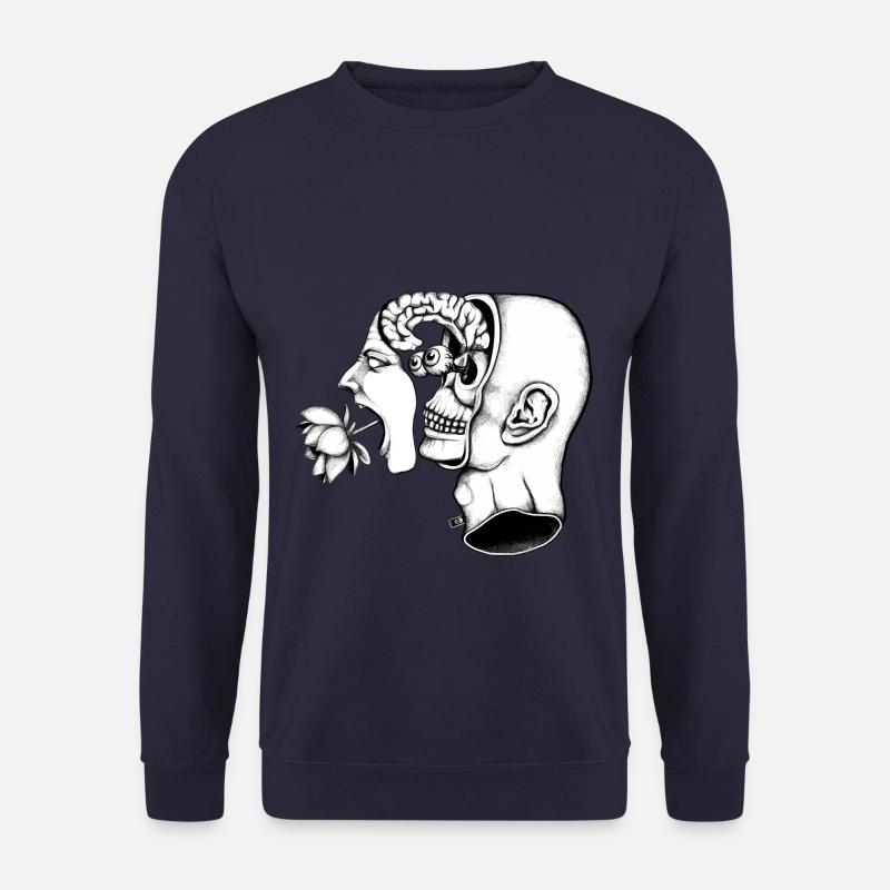 Geteilter schreiender Kopf - Unisex Pullover - Navy