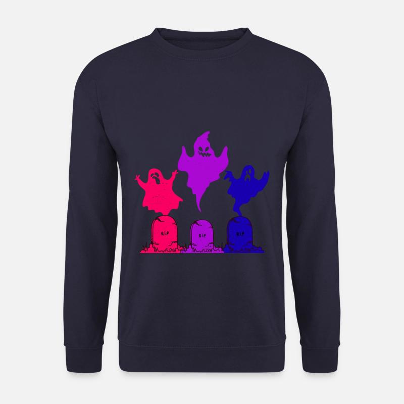 Scary Halloween Graveyard - Unisex Pullover - Navy