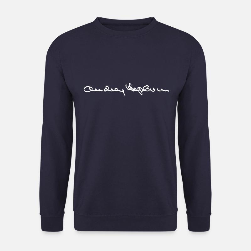 Autographe d'Audrey Hepburn - Sweat-shirt Unisexe - marine