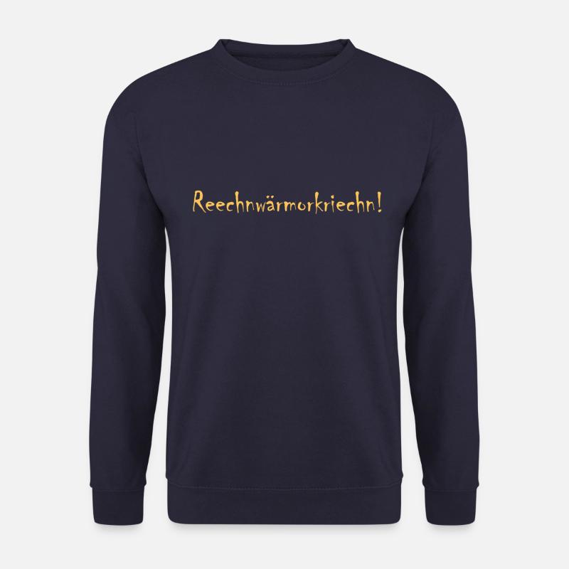 Reechnwaermorkriechn - Unisex Pullover - Navy