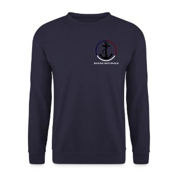 Marine Nationale - Sweat-shirt Unisexe - marine - Devant - Alina (178cm) & Michal (187cm)