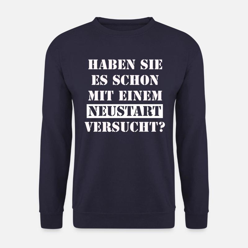 Lustiges IT Support Shirt für Hotline Mitarbeiter - Unisex Pullover - Navy