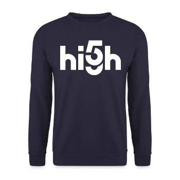 High Five - High 5 - Unisex Pullover - Navy - Vorne - Alina (178cm) & Michal (187cm)