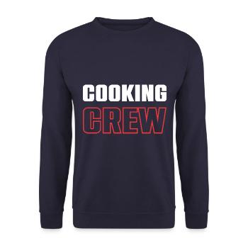 Cooking Crew - Unisex Pullover - Navy - Vorne - Alina (178cm) & Michal (187cm)