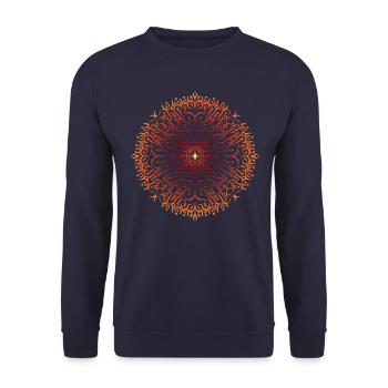 spark - Unisex Sweatshirt - navy - Front - Alina (178cm) & Michal (187cm)