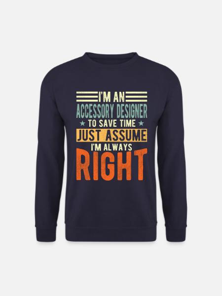 Accessory Designer - Unisex Sweatshirt - navy