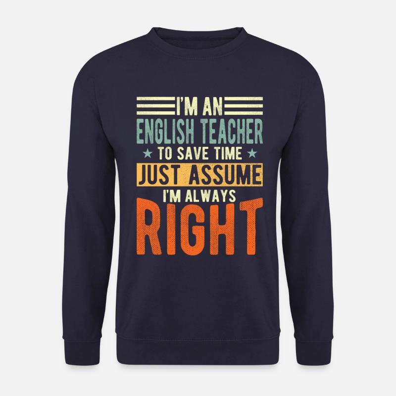 Englischlehrer - Unisex Pullover - Navy