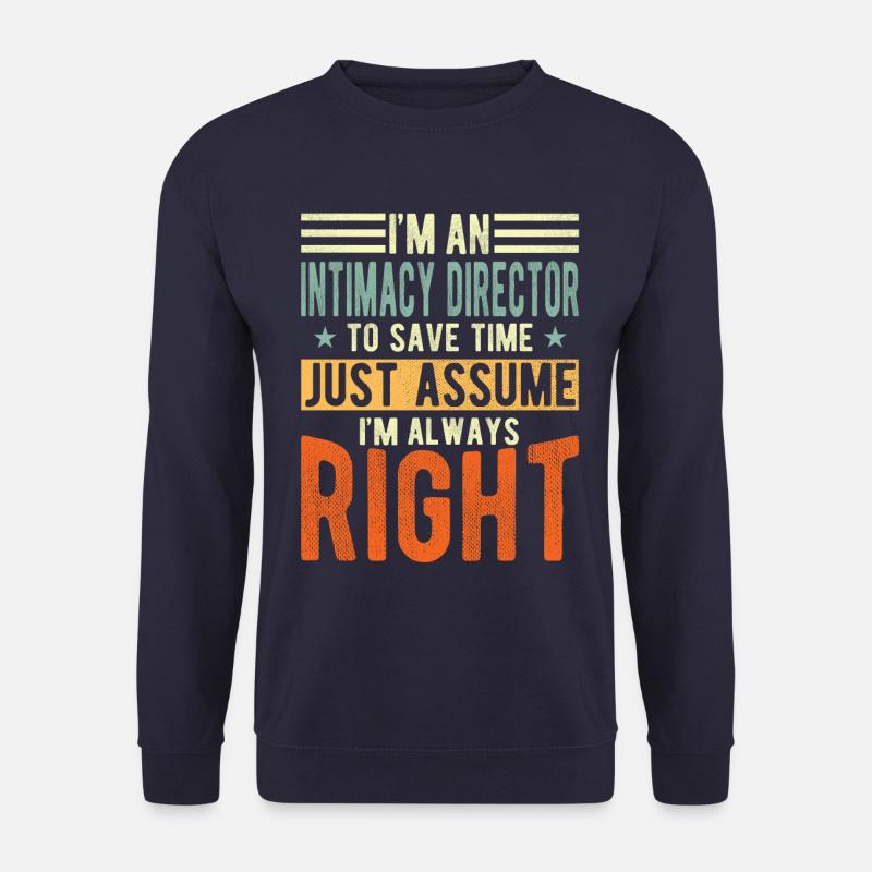 Intimitätsdirektor - Unisex Pullover - Navy