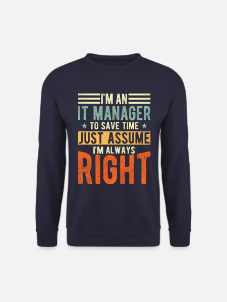 It Manager - Unisex Pullover - Navy