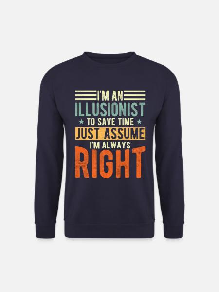 Illusionist - Unisex Sweatshirt - navy