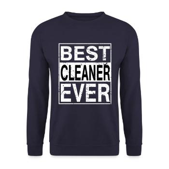 Best Cleaner Ever Cleaner Gift - Unisex Sweatshirt - navy - Front - Alina (178cm) & Michal (187cm)