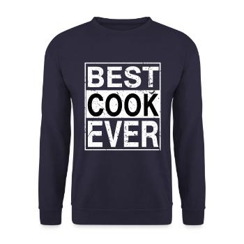 Meilleur cuisinier de tous les temps Cadeau de cuisinier - Sweat-shirt Unisexe - marine - Devant - Alina (178cm) & Michal (187cm)