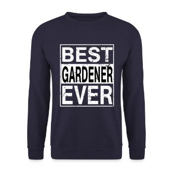 Meilleur jardinier de tous les temps Gardener Gift - Sweat-shirt Unisexe - marine - Devant - Alina (178cm) & Michal (187cm)