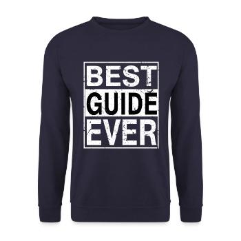 Bester Guide aller Zeiten Guide-Geschenk - Unisex Pullover - Navy - Vorne - Alina (178cm) & Michal (187cm)
