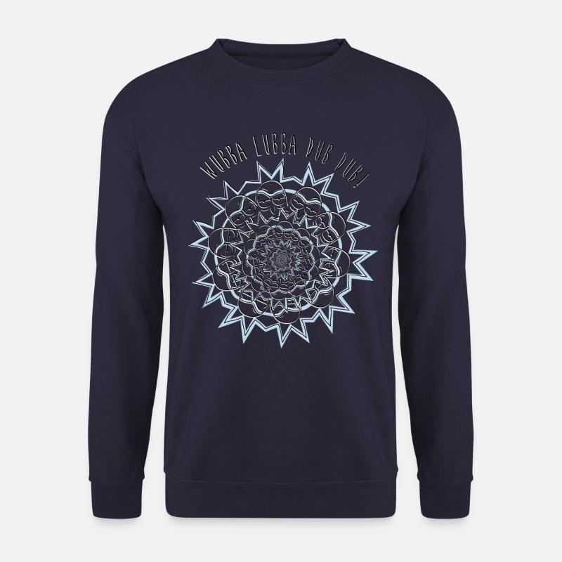 Rick And Morty Wubba Lubba Dub Dub Spruch - Unisex Pullover - Navy