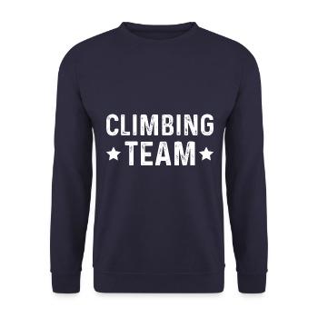 Climbing Team - Unisex Pullover - Navy - Vorne - Alina (178cm) & Michal (187cm)